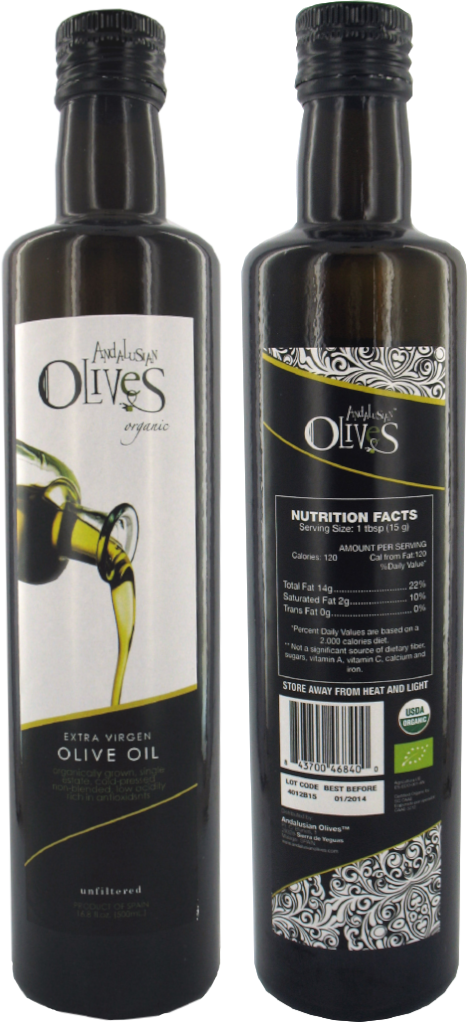 Organic Extra Virgin Oil (Unfiltered) - Andalusian Olives